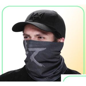 Parti Maskeleri Köpekler Maska Pamuk Kostüm Cosplay Aiden Pearce Yüz Mask262N249H7185665 Damla Teslimat Ev Bahçe Festival Malzemeleri Dhmix