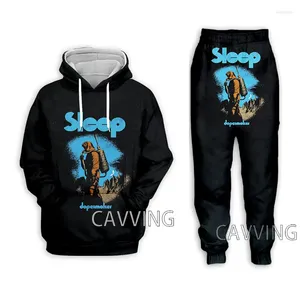 Erkek Trailtsits Sleep Band 3D Baskılı Sıradan Hoodies Hoodies Hooded Sweatshirt Pantolon Jogging Huzurlar Takım Kıyafetler Kadınlar/ Erkekler Setleri H01