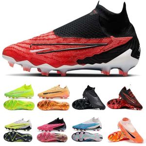 Kids Mens Futbol Ayakkabı Gençlik Phantom GX Elite United DF FG Blaz Sınırlı Edition Baltık Mavi Pembe Anti-Tutar Paketi Fusion Volt FG Guava Buz Siyah Futbol Botları Cleats 2024