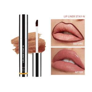 Peel Off Lip Liner Velvet Matte Lipstick Pen Lippen-Make-up Dauerhaftes, wasserdichtes, leichtes, einfach zu schminkendes Augenbrauenstift