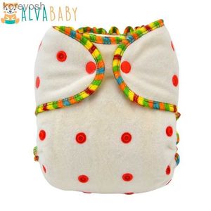 Cloth Diapers ALVABABY Bamboo Fitted Diaper Reusable Cloth Nappy Easy to Use Night Diaper for BabyL231016