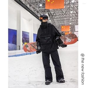Erkeklerin Takipleri Kayak Rüzgar Paltosu Kadın ve Kış Dış Mekan Rüzgar Geçirmez Sıcak Kalınlaştırılmış Snowboard Ceket Pantolonlu Kar Giysileri UNISEX