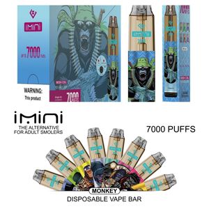 Новейшие 7000 Puffs Одноразовые 9000 PUF RM VAPE PEN E SIGARETE с катушкой для управления воздушным потоком 850 мАч.