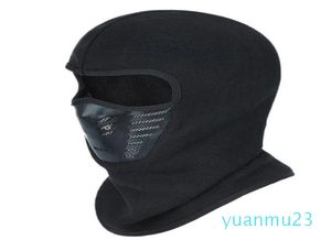 Gesichtsmaske, Outdoor, Winter, warm, für Fahrrad, Klettern, Skifahren, winddicht, Kohlefilter, Thermo-Fleece, Sturmhaube, Kopfschutz