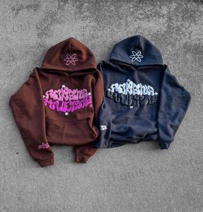 Erkek Hoodies Sweatshirts American Sonbahar Yeni Retro Ladies Hooded Sweater Büyük Boyut Giyim Sokağı Y2K Moda Kapşonlu Kazak Uzun Kollu Küley Tip T231016