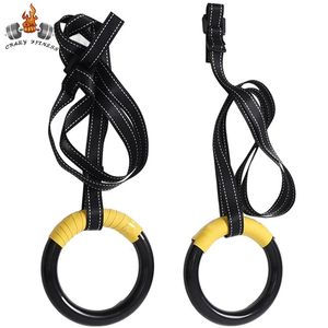 Gymnastic Rings Gymnastic Rings 1000lbs Capacity 1/2M Adjustable Buckle Straps Pull Up Exercise Rings Non-Slip Rings for Home Fitness 231016