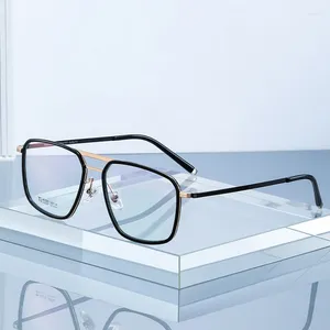Güneş Gözlüğü Saf Titanyum Gözlük Çerçeve Moda Kadınlar Optik Reçeteli Gözlük Tarifli Vakum IP IP Elektronik Kaplama R2320