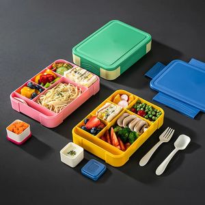 Bento Kutular Öğle Yemeği Kutuları Çocuklar İçin Öğrenci Öğrenci Bölgelerinde Mühürlü Meyve Salatası Kutuları Çalışmak Mikrodalga Isıtma Bento Kutuları Mutfak Araçları 231013