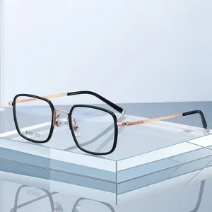 Güneş Gözlüğü Kadın Saf Titanyum Optik Gözlükler Tarifli Reçete Reçete Tam Jant Vakum IP Elektronik Kaplama Kadın Gözlükleri