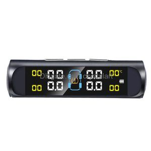 E-Ace Solar Tpms Monitor de neumáticos de coche Sensor de presión sistemas de alarma de seguridad pantalla Digital neumático