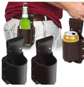 Держатель для вина, креативный кожаный уличный альпинизм, поясная сумка для пивной бутылки, банки для бутылки вина, подвесная стойка на талии, защитный чехол для вечеринки