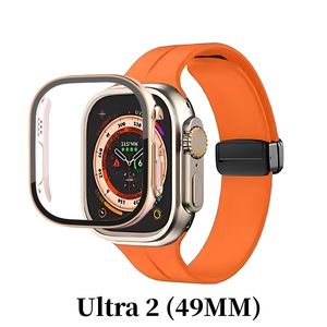 Размер 49 мм для Apple Watch Ultra 2 Series 9 iWatch морской ремешок умные часы спортивные часы защитный чехол для умных часов