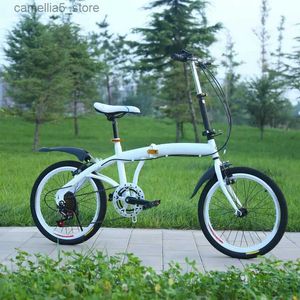 Bikes Ride-Ons FX 20 Inch Folding Bicycle Variable Speed Adult Gift Car Folding Bicycle 4S Shop Gift Car Bicycles for Adults Bikes FSTAR Q231018