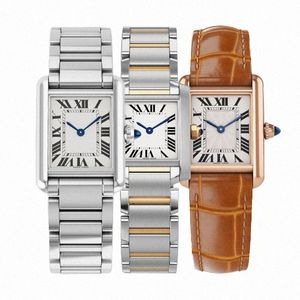 Relógio de luxo tanque quartzo designer movimento relógios mulheres homens moda automática ouro senhora mecânica para luxos