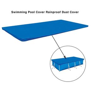 Air inflation toy Rectangular Swimming Pool Cover Solar Summer Pool Tub Rainproof Dust Cover Outdoor PE Bubble Film Blanket Accessory Pool Covers 231017