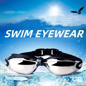 Очки Летние очки для плавания для мужчин и женщин Аксессуары для плавания Очки для воды для взрослых Профессиональный бинокль для дайвинга с затычками для ушей 231017