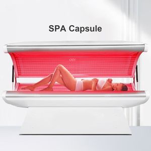 Collagen Therapy Solarium Tanning LED Bed Led Pain Relief Beauty Machine Full Body PDT Red Infrared Light Therapy Bed For Anti Aging Skin Rejuvenation Whitening