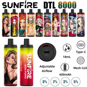 Almanya Toptan Mango Buz Tek Kullanımlık 7000 8000 9000 10000 Puflar Tek Kullanımlık Vape Pod Elektronik Sigara Vape Kalem Düşük MOQ Fiyat Atomizer Elektronik Kit