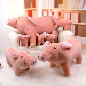 Новый хит продаж, плюшевая игрушка-симулятор Свиньи, милая креативная старая кукла-свинья, игрушка для домашних животных, подушка, тканевая кукла, бесплатно UPS/DHL