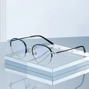 Güneş Gözlüğü Moda Saf Titanyum Kadın Gözlükleri Tarifli Çerçeve IP IP Elektronik Kaplama Cilt Koruma Malzemesi Malzeme Karşıtı Koruma