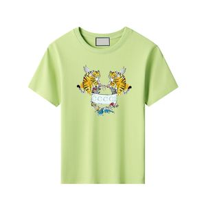 Lüks Tasarımcı Çocuk T-Shirts% 100 Pamuk Moda Tee G Marka Karikatür Hayvan Logosu Şık Çocuklar İçin Tshirt Yaz Giyim Chd2310182