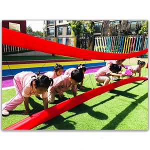 Другие игрушки Детский сад Play Kids Child Hopscotch Crossing Net Crawl Fun Sports Outdoor Games EPE Mat Pad Сенсорная тренировка по бегу 231017