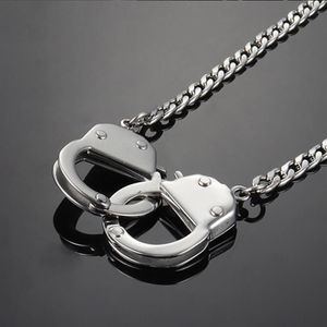 Ожерелья с подвесками Chian, наручники, ожерелье, мужские длинные подарки из нержавеющей стали для мужчин, аксессуары, индивидуальные хип-хоп-рок Whole266j