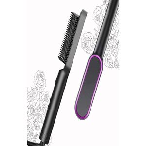 Saç fırçaları Profesyonel düzleştirici fırça ısıtmalı tarak düzleştirici tarak düz kıvırcık stil antiscald seramik düzleştirici67 dhxbp