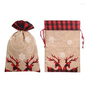 Noel dekorasyonları hediye çantası sarma büyük kumaş dayanıklı doğru iğne hareketi aile tatili büyük kapasite dstring damlası de dhqth