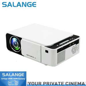 Salange T5 Projektör Desteği 1080p HD Taşınabilir Mini Ev Sineması Beamer Wifi Akıllı TV Ayna Telefon Kampı Açık Video Oyuncu 231018