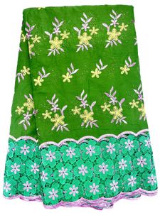 Последняя швейцарская вуаль, смешанный шнур, кружевная ткань с вышивкой и стразами, 5 ярдов, хлопчатобумажная ткань, африканские женские платья, нигерийский современный стиль, дизайн, осень, распродажа YQ-8325