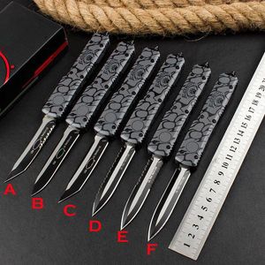 Micro UT Çift Eylem Otomatik Elmax Bıçakları D2 Blade Siyah Alumnyum Alaşım Sap EDC Kamp Taktik Knife Tech UT88