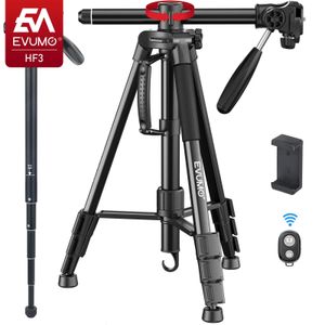 Tripods Kamera Cep Telefonu Monopod 360 Dekre Rotatable Merkez Sütunu Hafif Seyahat DSLR 231018 için Profesyonel Yatay Tripod