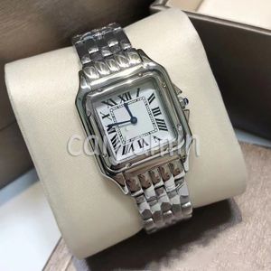 Relógio feminino para designer senhora relógio quadrado relógio de quartzo aço inoxidável fivela dobrável relógios de ouro femininos Montre de Luxe relógios de pulso de designer
