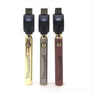 BK Brass Knuckles Battery 900mAh V 650mAh ariable Voltage Preheat BK Thraed for 510 threaded interface cartridges