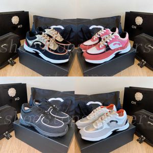 Designer channel fashion Luxury channel Sneaker Black and White Panda Shoes Casual muffin thick soled Low Platform Shoes Mens and Womans Outdoor Gym