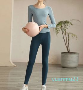 Set Yoga Tuta da donna Tuta da donna di fascia alta per donna primavera/estate Xianqi grembiule ad asciugatura rapida tuta sportiva da corsa Lememm