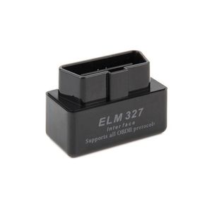 Диагностические инструменты Super Mini Elm327 Bluetooth Obd2 V1.5 Черный смарт-автомобильный интерфейс Elm 327 Беспроводной инструмент сканирования Прямая доставка Мобильные телефоны Mo Dhv5G