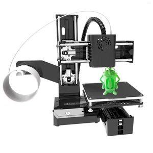 Принтеры EasyThreed 3D-принтер Мини-настольная печатная машина Размер печати 100x100x100 мм Съемная платформа с одной кнопкой и TF-картой