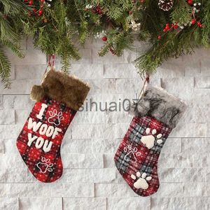 Noel Süslemeleri Çorap Kolye Dekoru Yaratıcı Mektup İçin Dekor Noel Ağacı Asılı Ornamnet Gi Damla Nakliye X1019