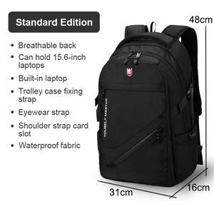 Рюкзак для ноутбука 15,6 дюйма для MacBook Air, водонепроницаемый дорожный рюкзак 15 дюймов, сумка для ноутбука большой емкости для MacBook 16 231019