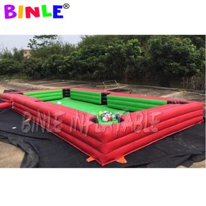 9x6m (30x20ft) With blower wholesale Orient Inflatables Backyard Party Inflatable Human Table Foot Shooting Soccer Billiards Air Snooker Football Play Pool Game