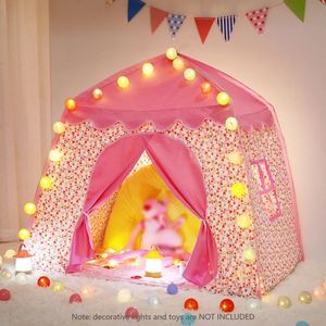 Toy Tents Kids Play Tent Princess Castle Play Tent Oxford Fabric Large Fairy Playhouse with Carry Bag for Boys Girls Indoor Outdoor 231019