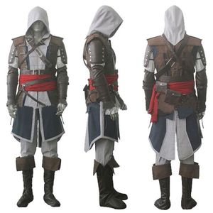 Assassin's Creed IV 4 Bandeira Negra Edward Kenway Cosplay Conjunto Completo Custom Made Express 2815