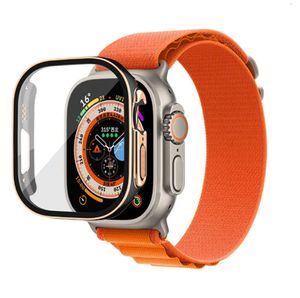 Apple Watch Ultra 8 Serisi Akıllı Ağır Hava Kapsülleri İzle 45 mm Marine Bileklik Kayışı Saatler Koruyucu Kapak Kılıfları Kayışları Kapak