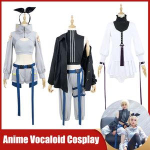 Cosplay anime vokaloid Miku Rin Len Costume Sing Hazır Sabit Cospal Cadılar Bayram