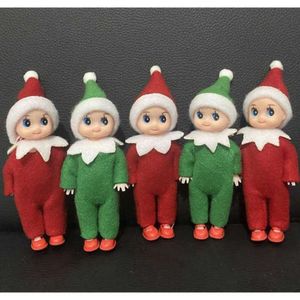 Mini Elf Bebekler Peluş 2.5 inç / 4 inç Noel oyuncak ruhu Raf Aksesuarları Dekorasyon Paskalya Hediyeleri