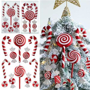 Noel Süslemeleri Mix Sevimli Noel Şeker Çubukları Lolipops Noel Ağacı Topları Kutlama Etkinlikleri Asmak Noel Ev Dekorasyonları 2023 Navidad National