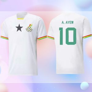22 2023 Ghana Soccer Jerseys National Team 22 23 THOMAS SCHLUPP J.AYEW KUDUS Home Away jersey Men football shirt Uniforms top fans player version