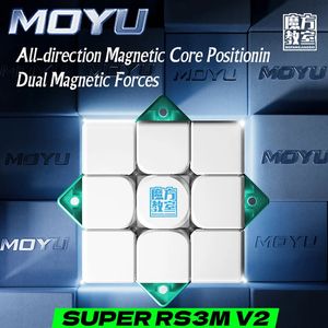 Волшебные кубики MoYu Super RS3M V2 Maglev Ball Core Magnetic MagicProfessional Speed Puzzle Аксессуары Cubo Magico 231019